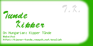 tunde kipper business card